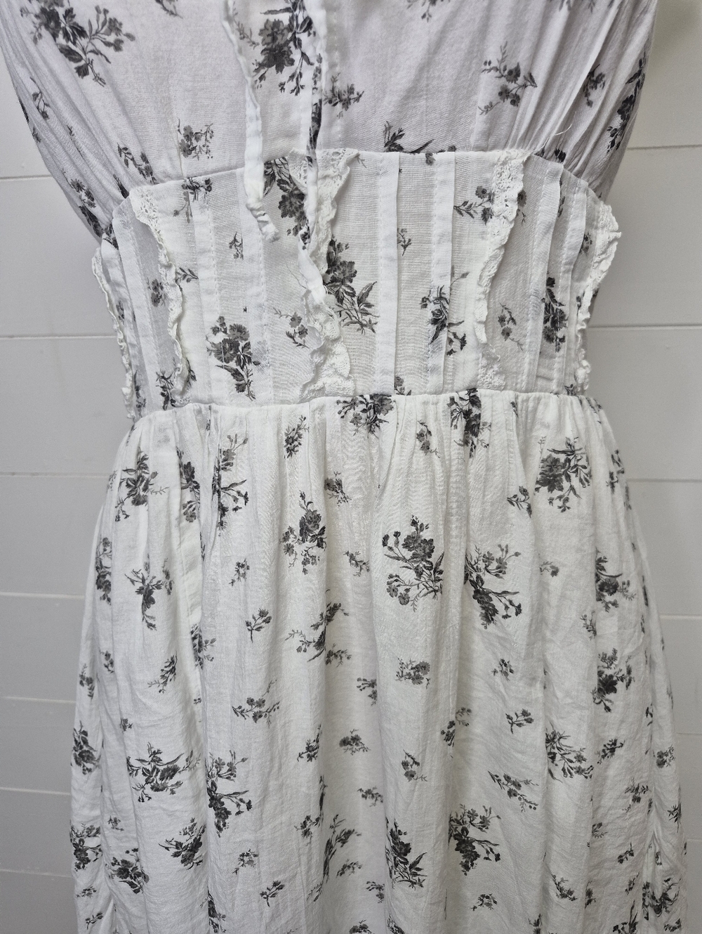 AEO Corset Floral Midi Dress Size S - Picture 4 of 11